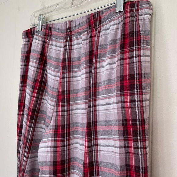 Victoria’s Secret Red Plaid Pajama Pants Pull On Drawstring Elastic Waist ~ Sz M - Picture 8 of 13